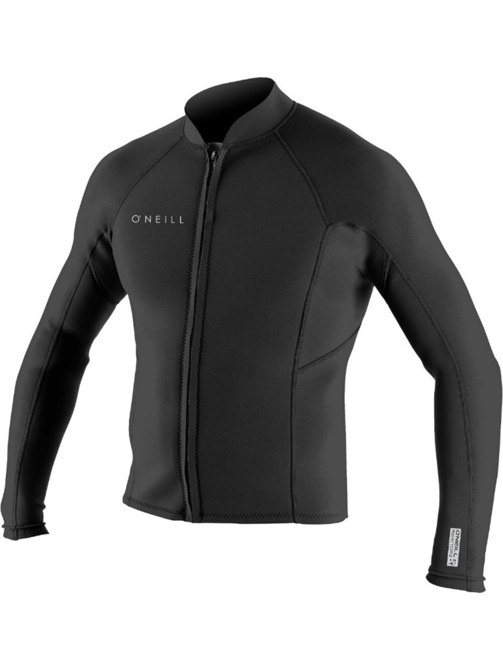 Men's 1.5mm Front Zip Long Sleeve Wetsuit Jacket for Surfing & Water Sports